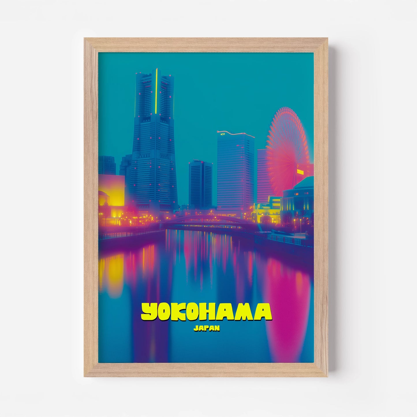 Yokohama Japan Asia Travel Poster
