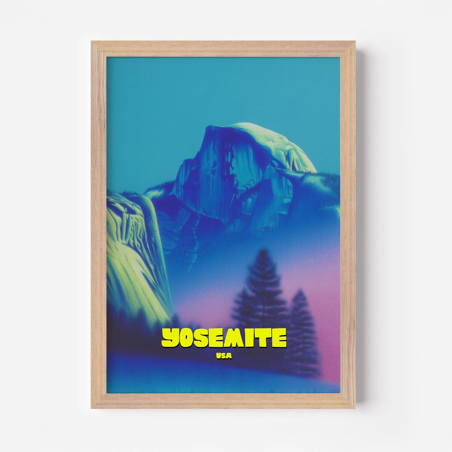Yosemite National Park California America Travel Poster