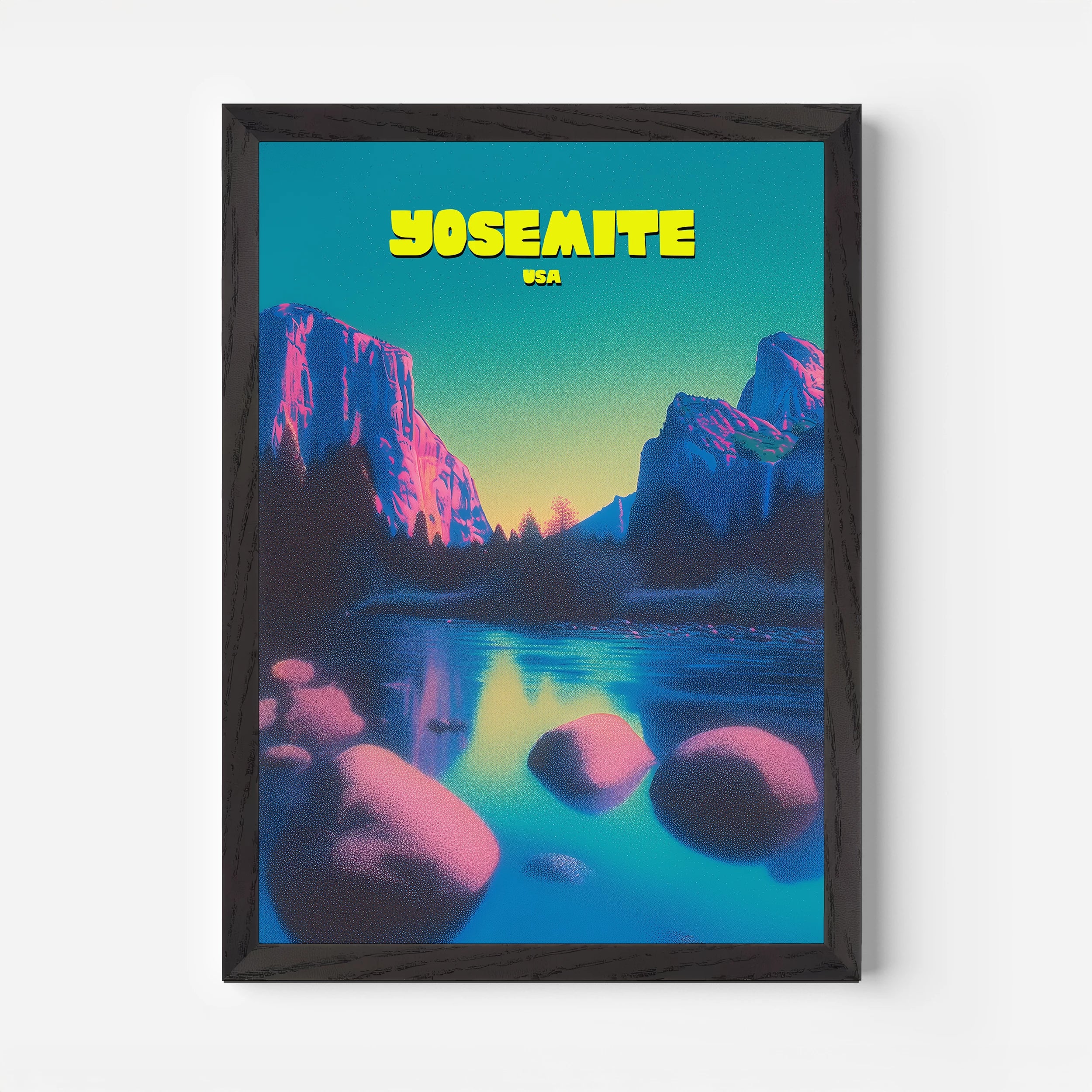 Yosemite Park California America Travel Poster