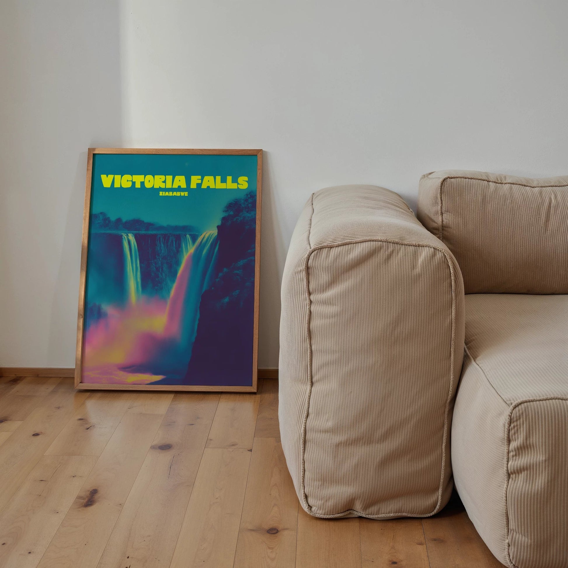 Victoria Falls Zimbabwe Africa Travel Poster - Postered