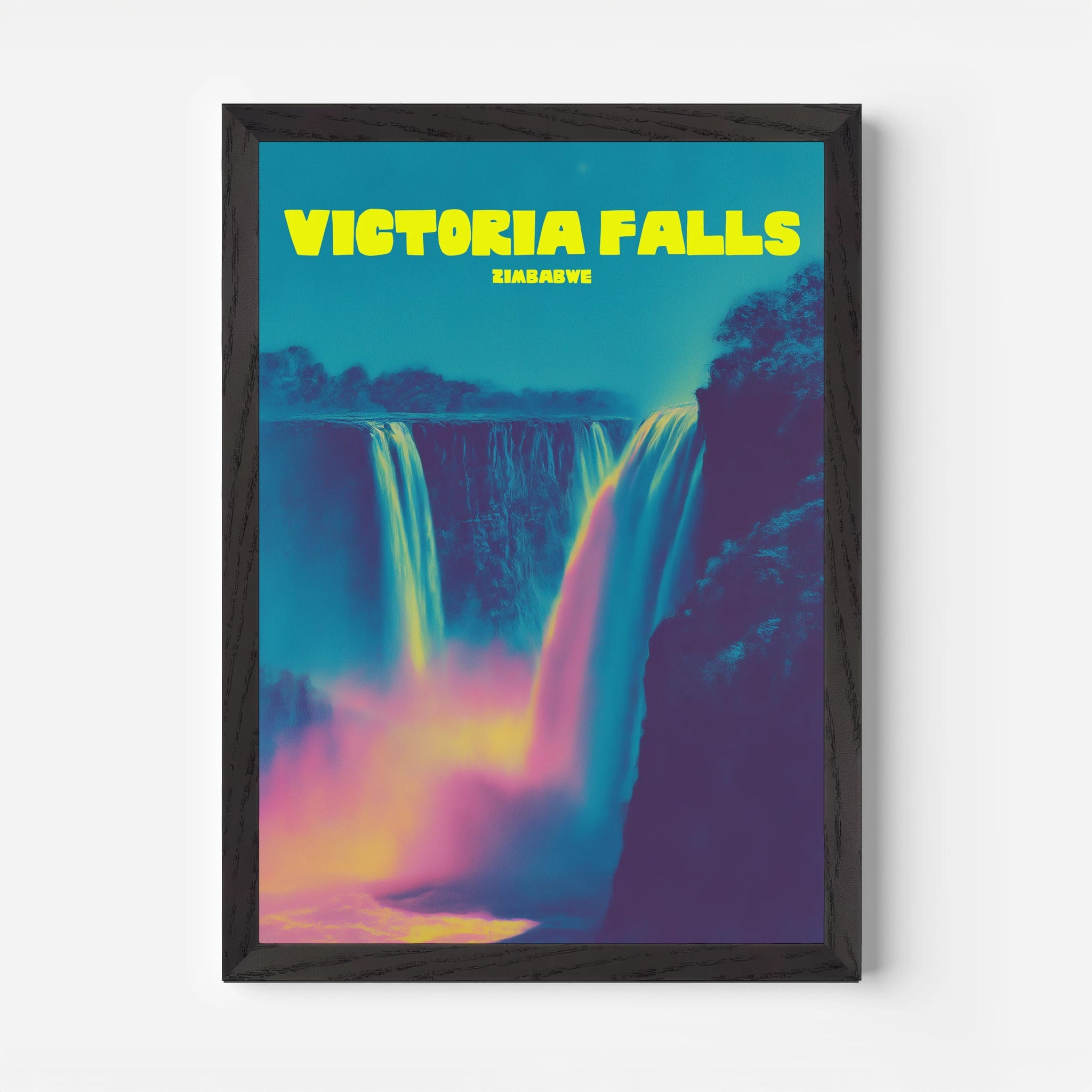 Victoria Falls Zimbabwe Africa Travel Poster - Postered