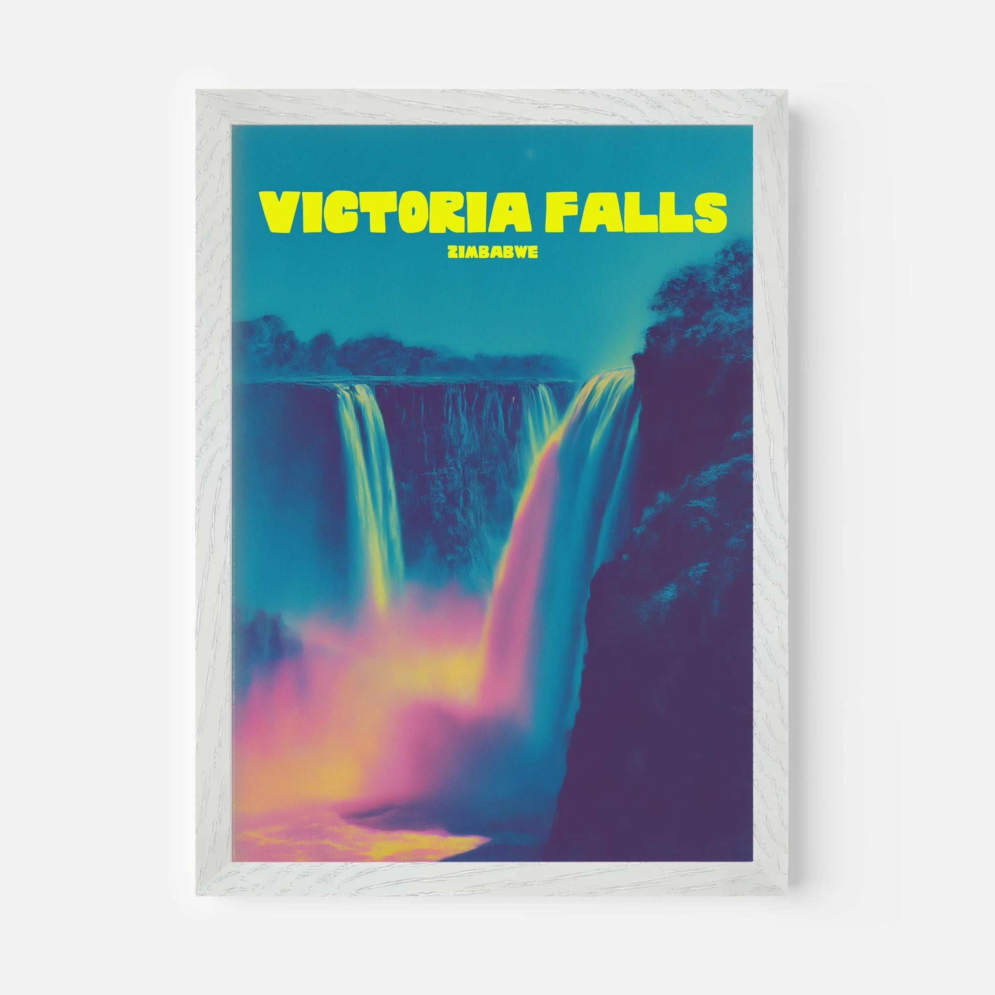 Victoria Falls Zimbabwe Africa Travel Poster - Postered