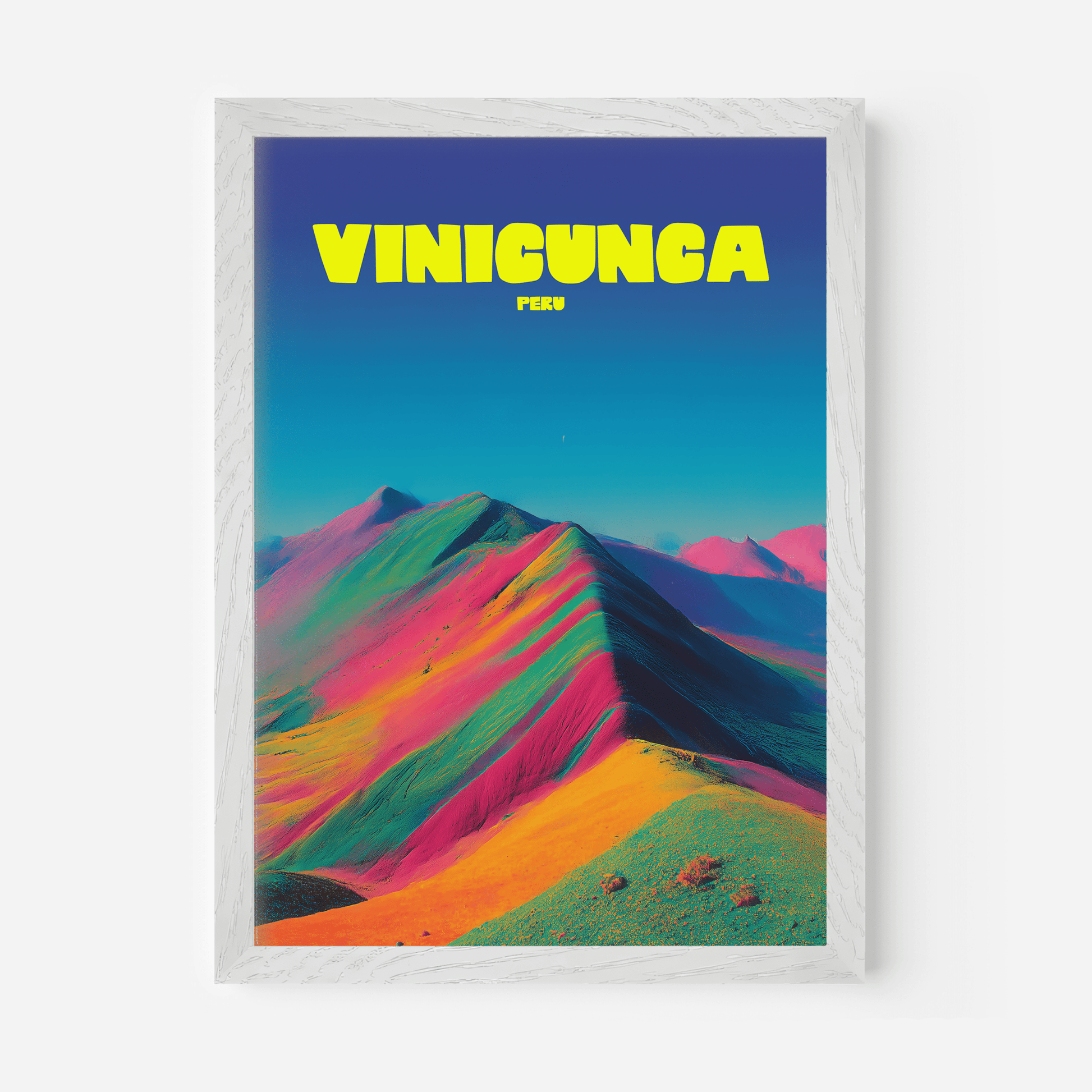 Vinicunca Peru South America Travel Poster - Postered