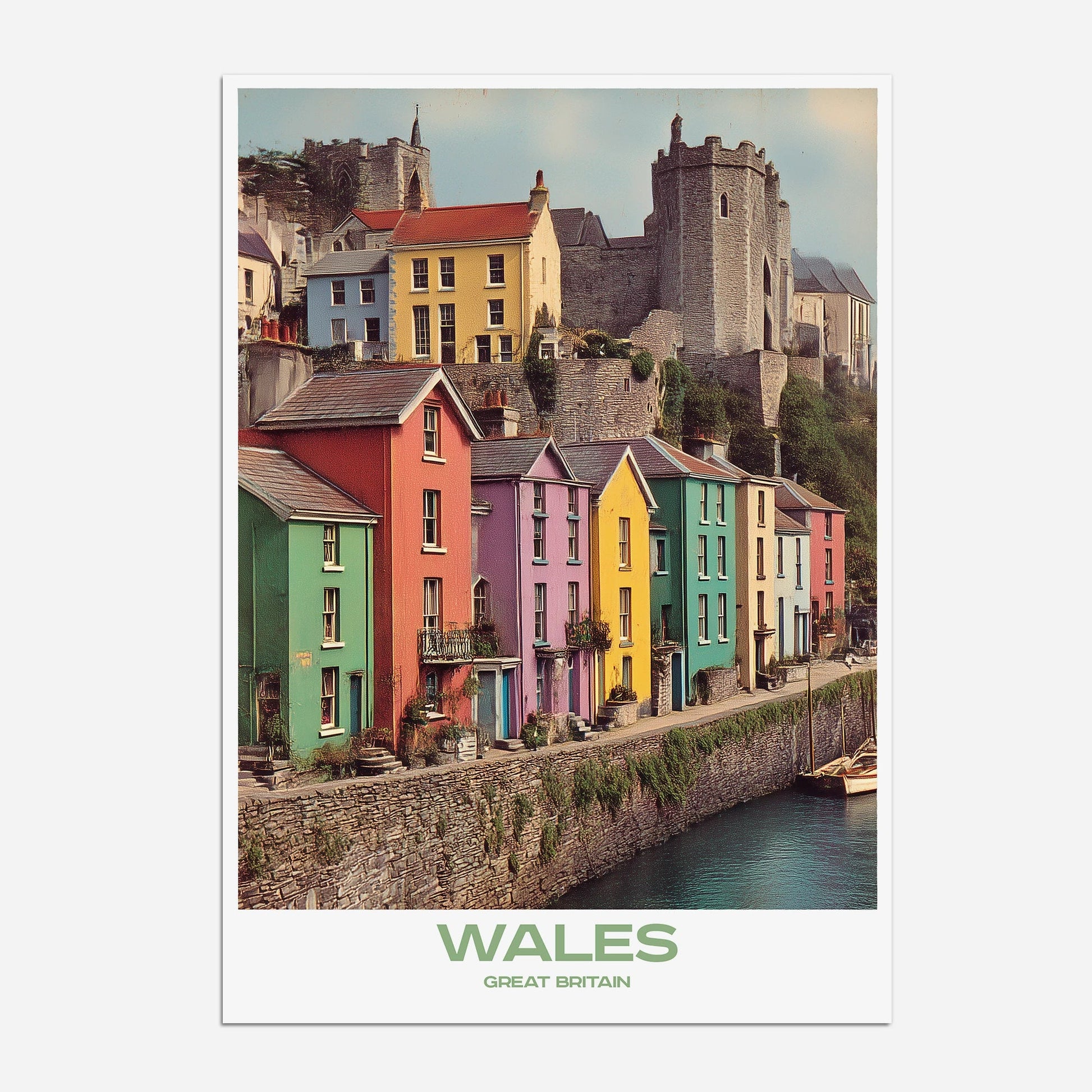 Wales United Kingdom Europe Travel Poster - Postered
