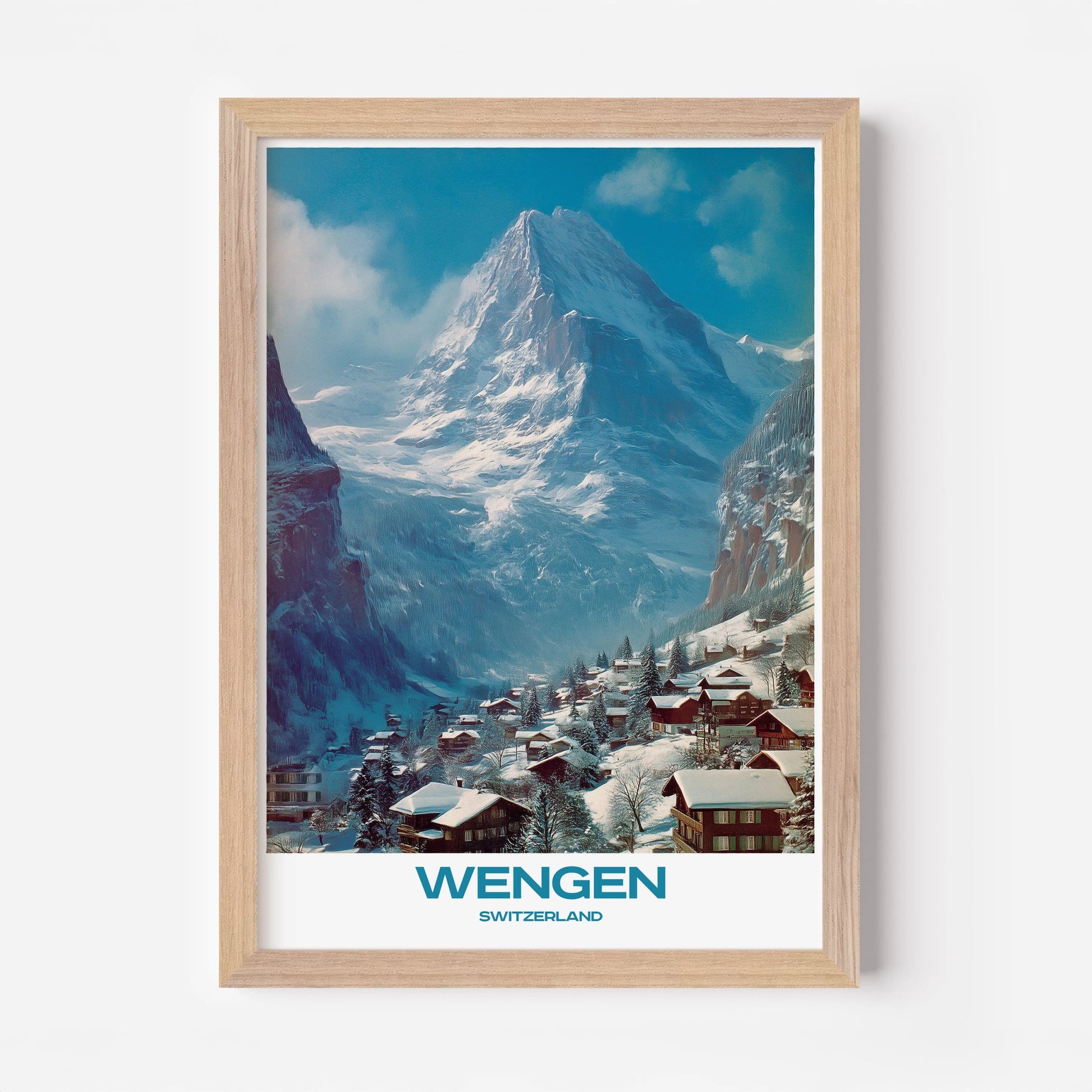 Wengen Switzerland Europe Travel Poster - Postered