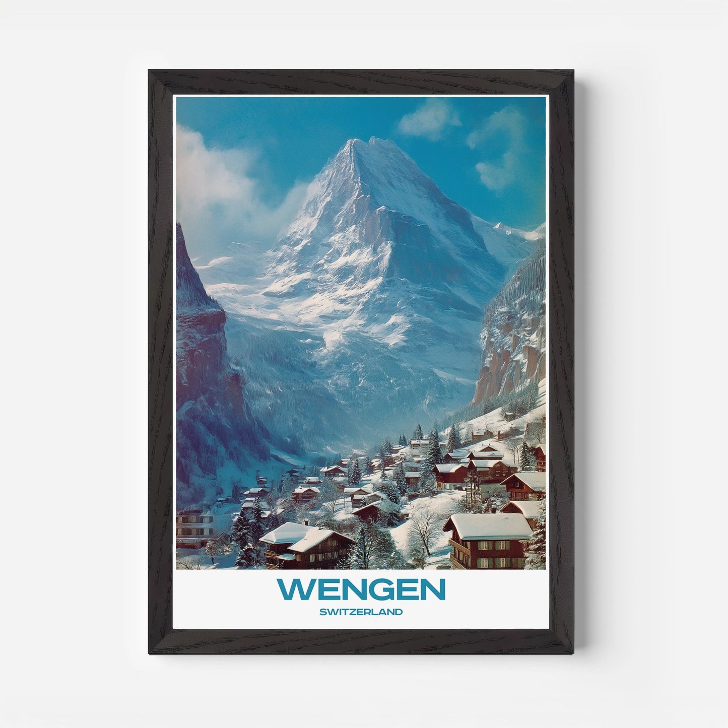Wengen Switzerland Europe Travel Poster - Postered