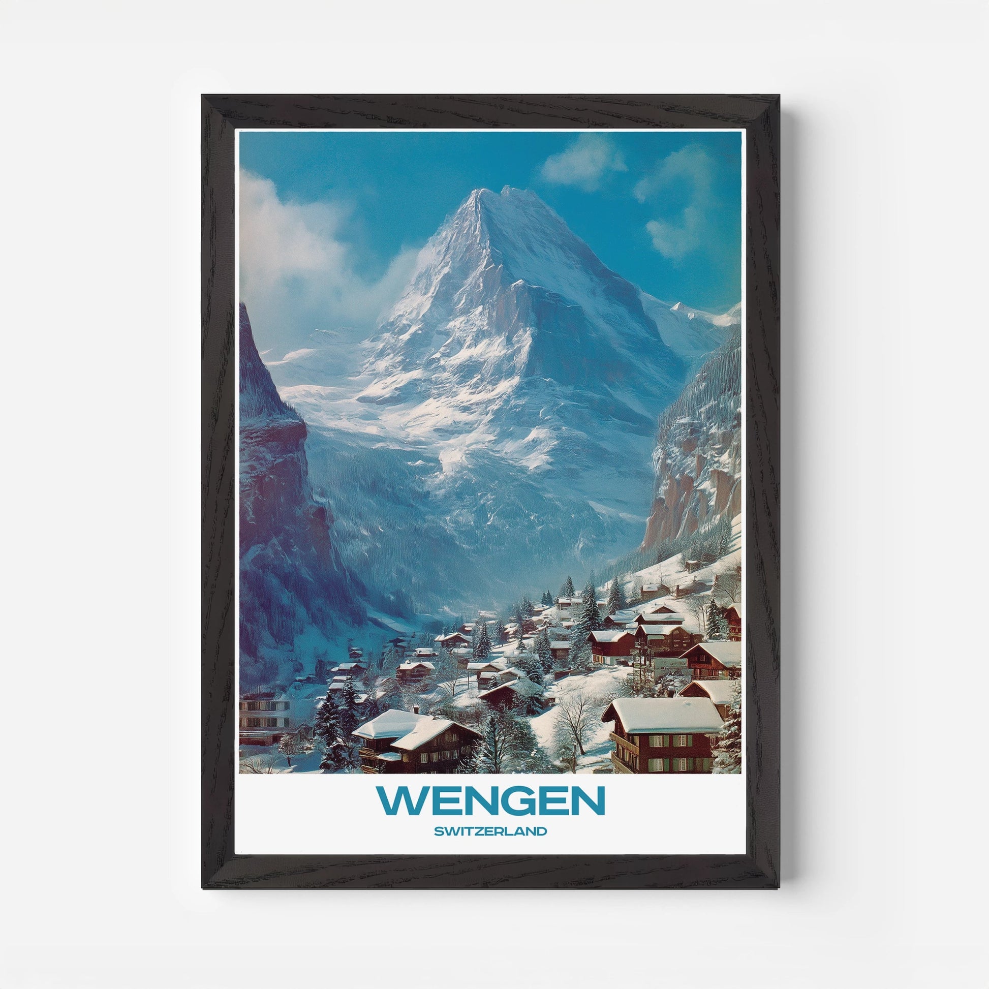 Wengen Switzerland Europe Travel Poster - Postered