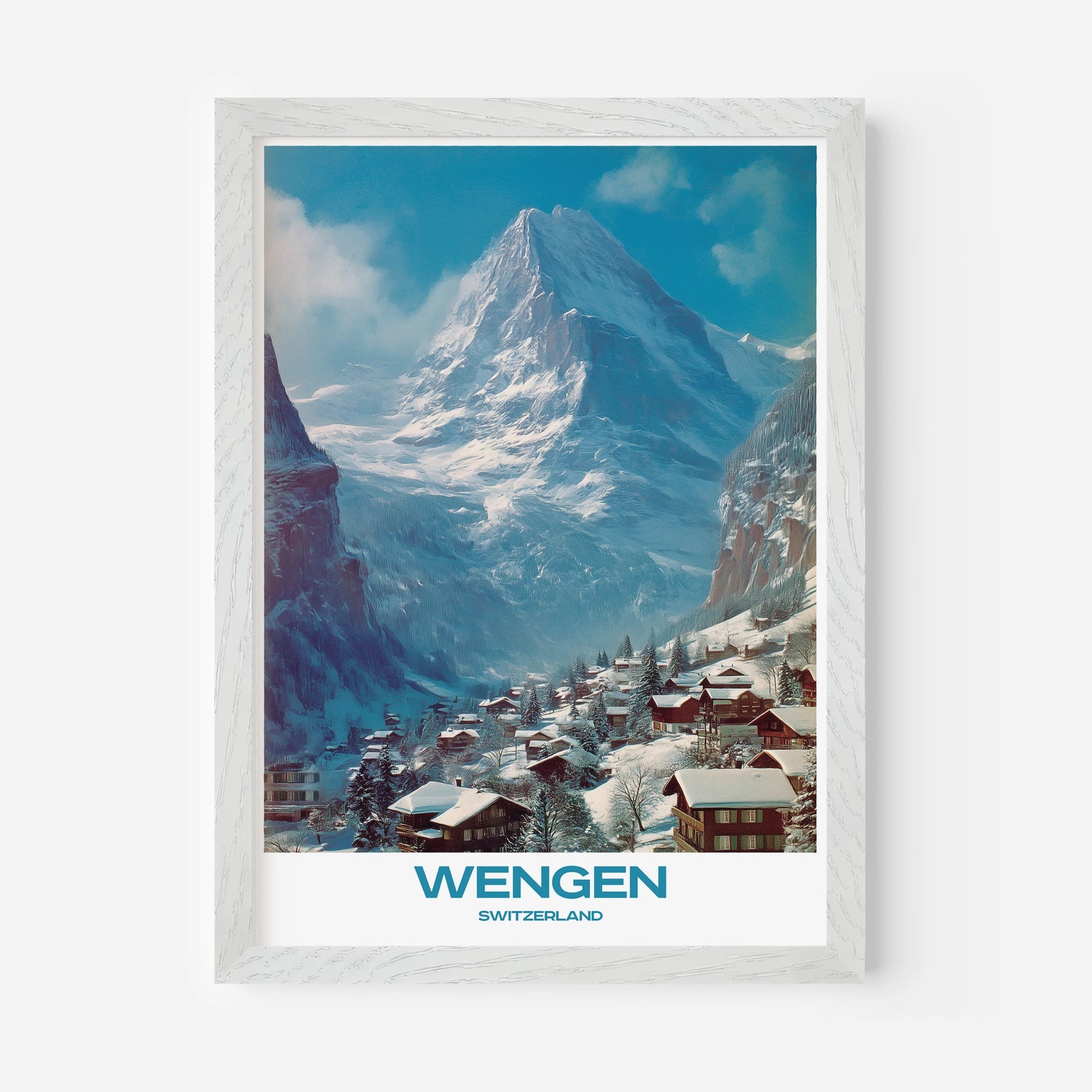 Wengen Switzerland Europe Travel Poster - Postered