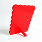 Magnetic Modular Wavey Plastic Frame - Matt Ruby Red - 5x7 Inch