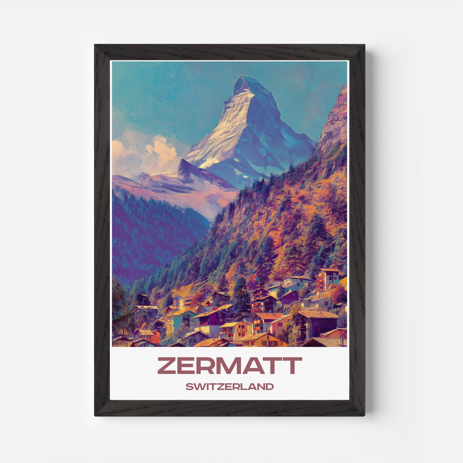 Zermatt Switzerland Europe Travel Poster - Postered