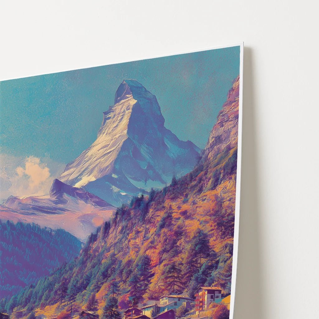 Zermatt Switzerland Europe Travel Poster - Postered