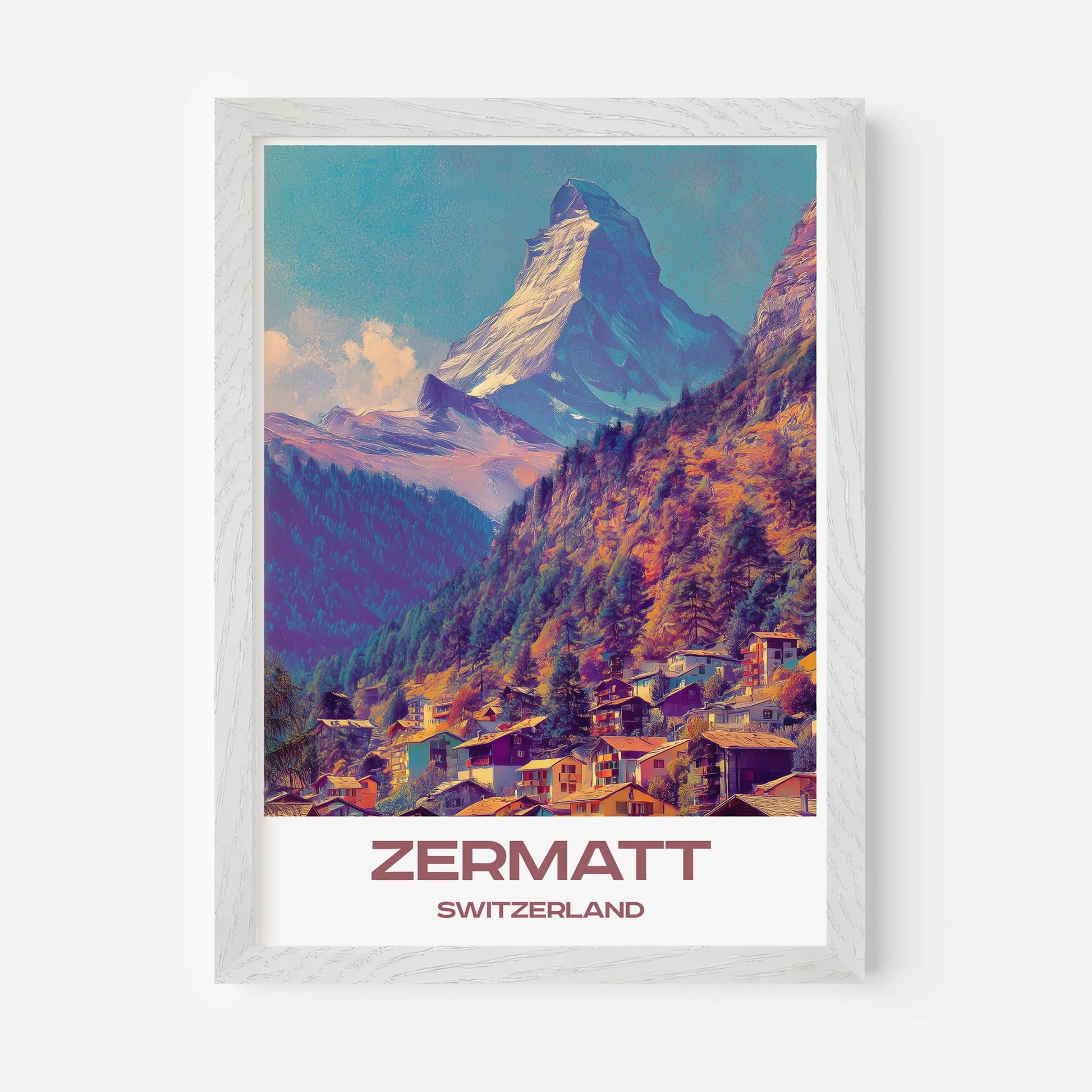 Zermatt Switzerland Europe Travel Poster - Postered