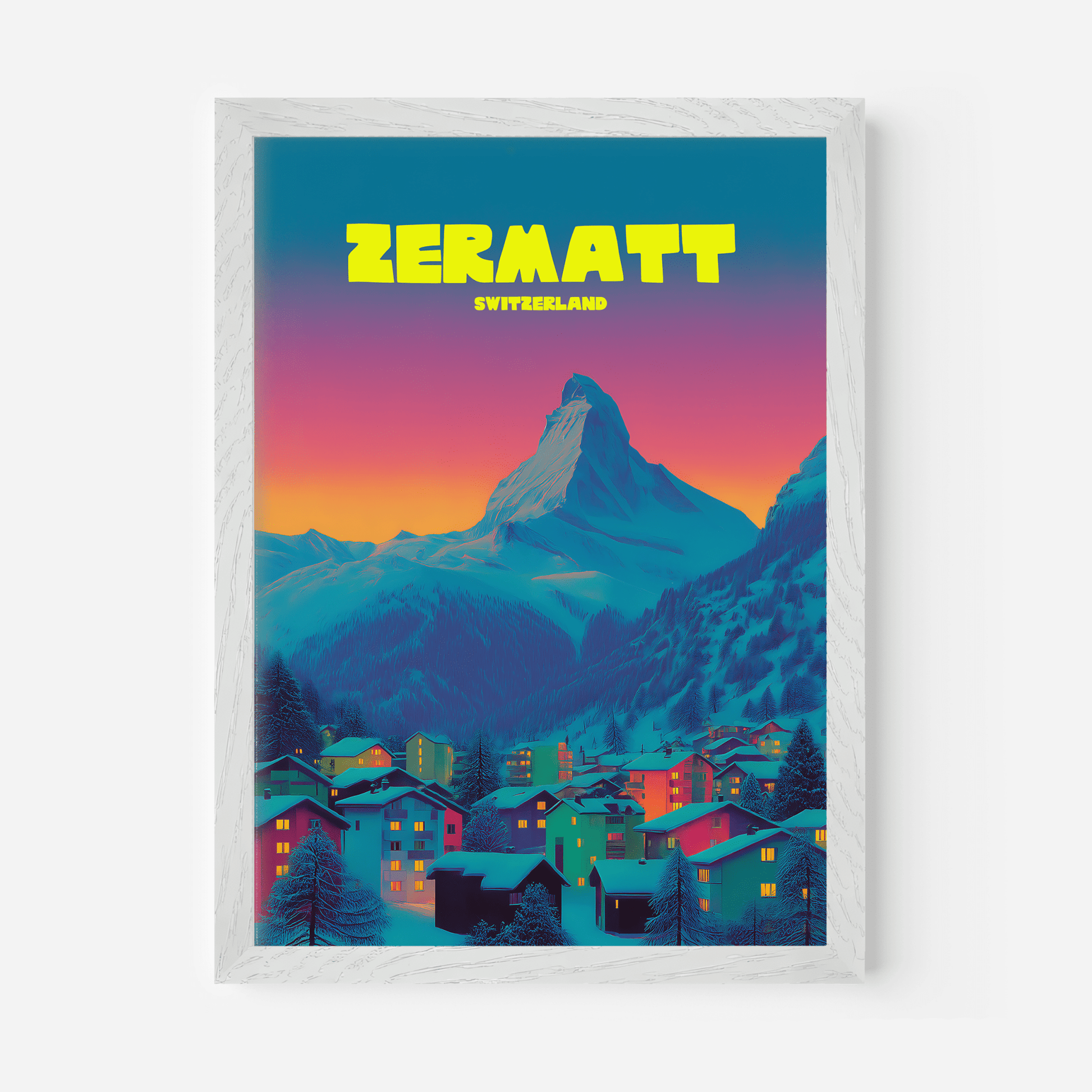 Zermatt Switzerland Travel Poster - Postered