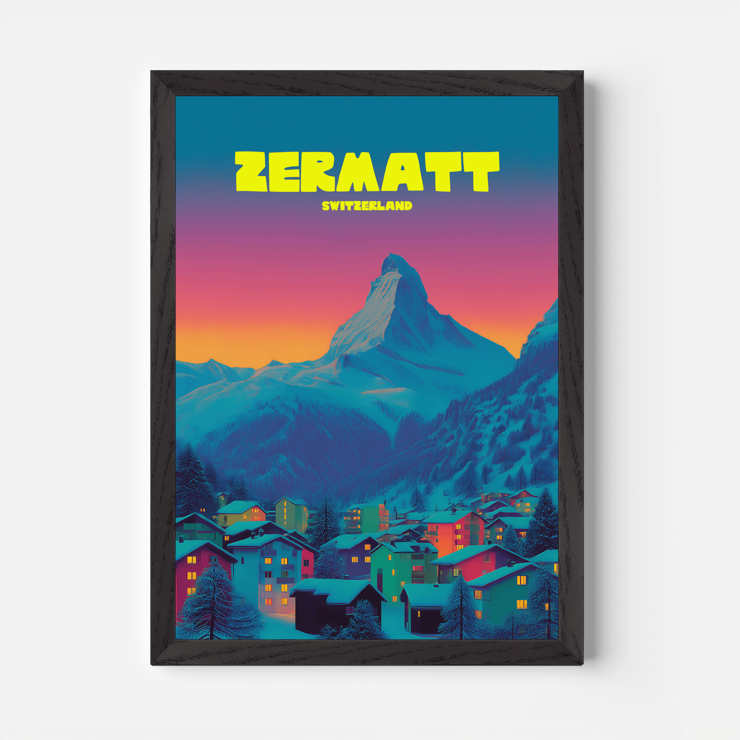 Zermatt Switzerland Travel Poster - Postered