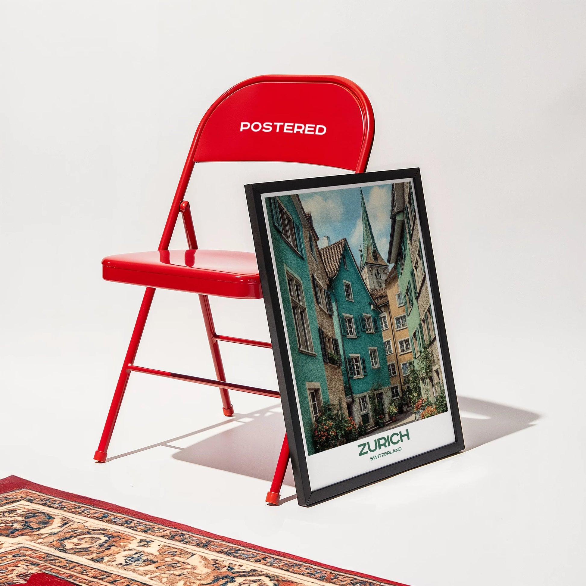 Zurich Switzerland Europe Travel Poster - Postered